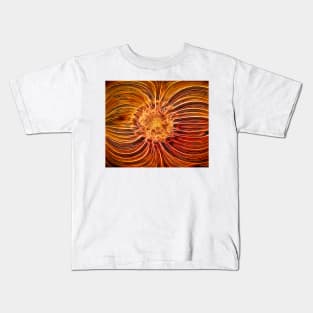 Orange gazania glowing Kids T-Shirt